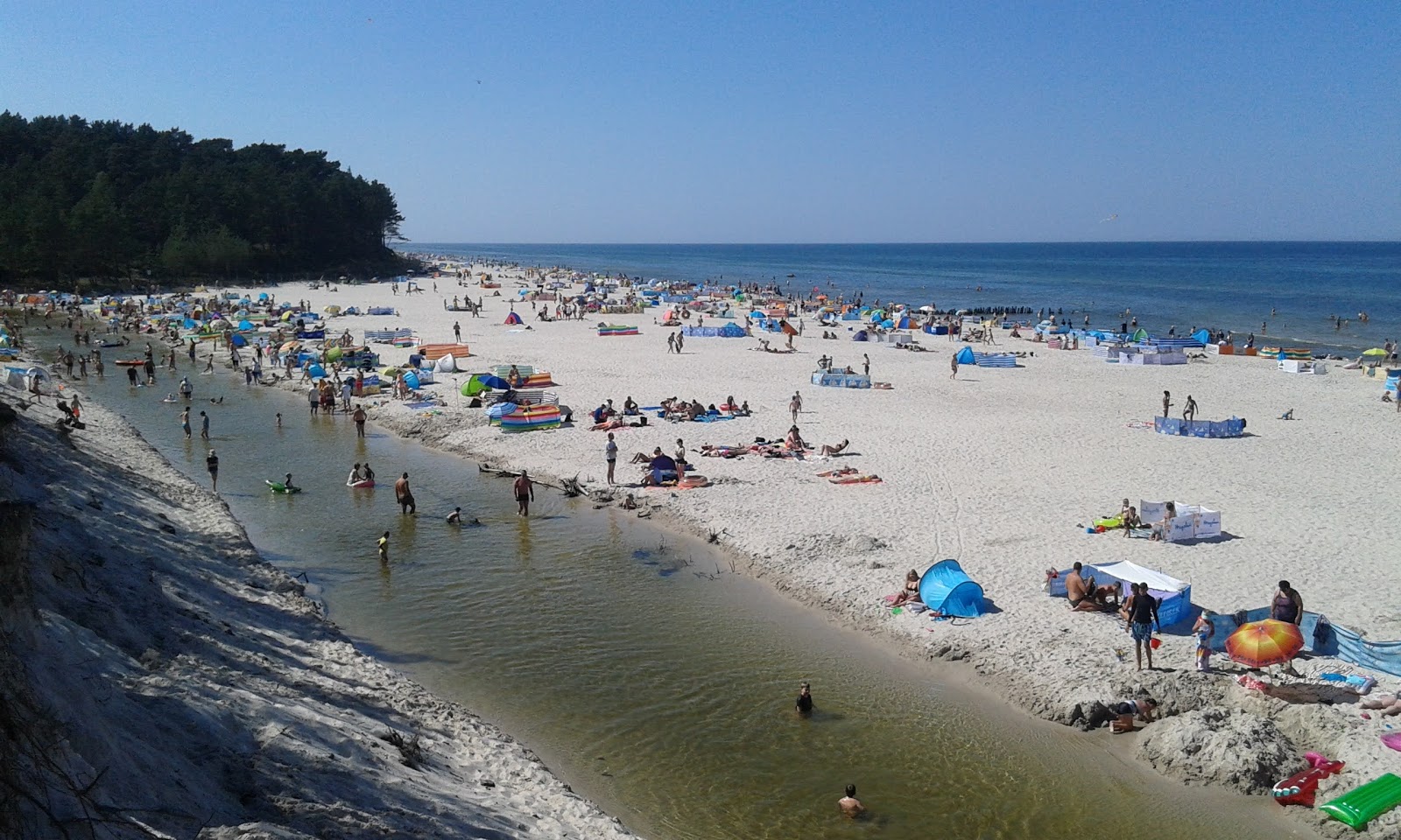 Foto von Pyasnitsa Beach (nr 25) mit heller feiner sand Oberfläche