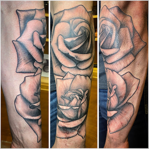 Explore me vs me tattoo ideas, creative tattoo ideas in Wooster, available at Embellish Tattoo Company
