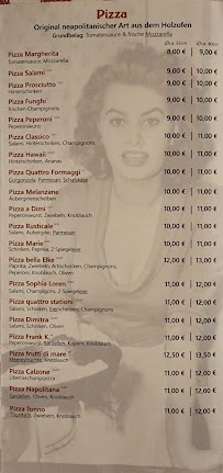 Menu du Pizzeria Paparazzi à Schwalbach