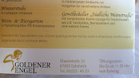 Menu / carte de Restaurant Goldener Engel à Edesheim