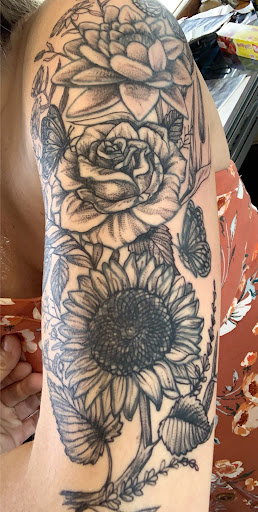 Explore r.i.p tattoo ideas, creative tattoo ideas in Prescott, available at Geister Ink Tattoos