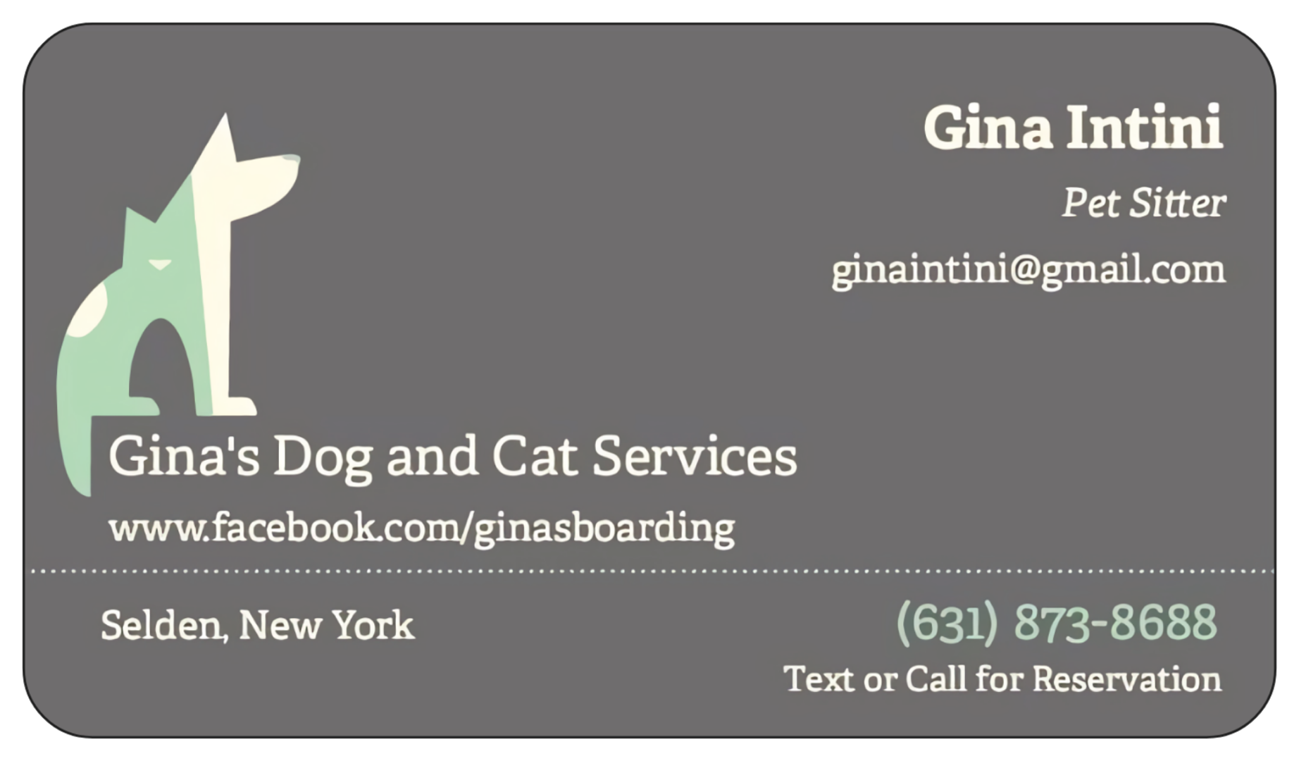 Gina's Dog & Cat Services