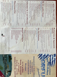 Menu / carte de Korfu à Stahnsdorf