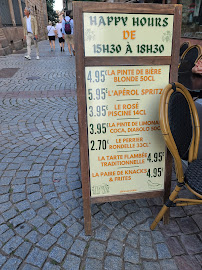 Winstub le Platz à Strasbourg menu