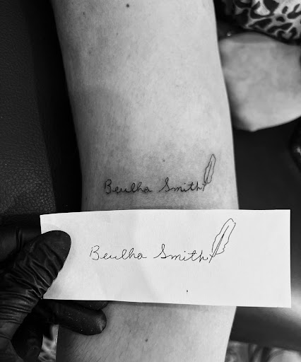 Explore sheet music tattoo ideas, creative tattoo ideas in Burley, available at Fine Line Ink