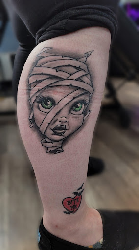 Explore neck tattoo ideas, creative tattoo ideas in Mc Kees Rocks, available at Exile Ink