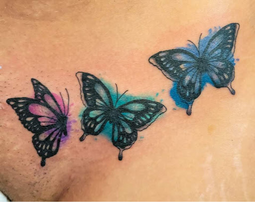 Explore bass tattoo ideas, creative tattoo ideas in Warrensburg, available at Altered Visions Tattoo Studio