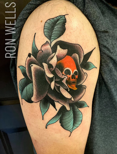 Explore neck tattoo ideas men, creative tattoo ideas in Providence, available at The Torchbearer Tattoo