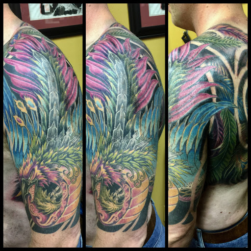 Explore puerto rican flag tattoo ideas, creative tattoo ideas in Addison, available at Cat Tattoo