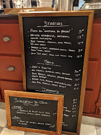 Restaurant français Comptoir du Marché à Nice (le menu)