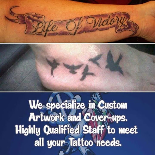 Explore heartless tattoo ideas, creative tattoo ideas in Elko, available at Custom Tattoos and Body Piercing Studio
