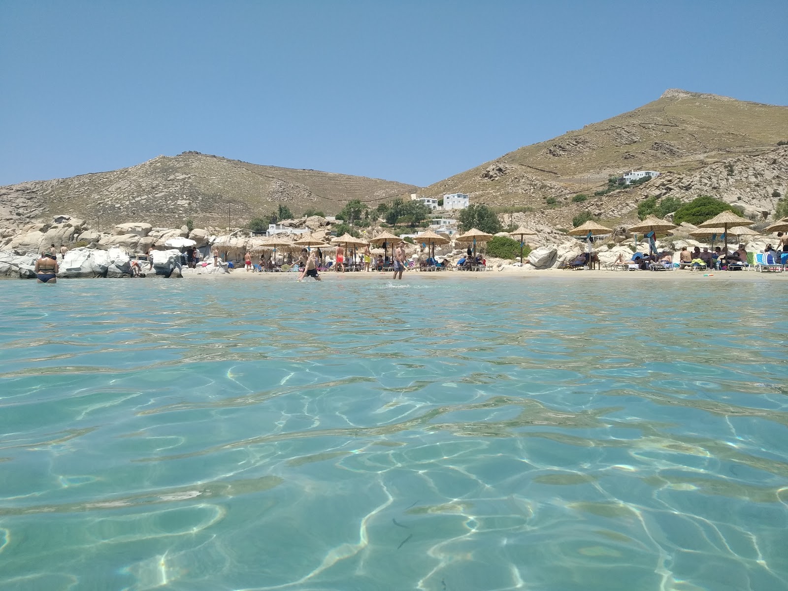 Foto von Kolympethres Strand befindet sich in natürlicher umgebung