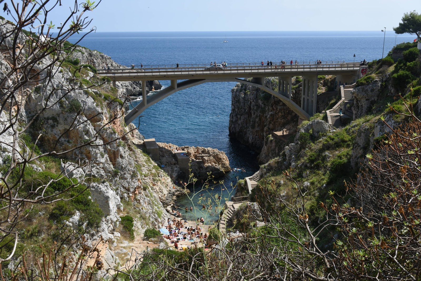 Baia del Ciolo的照片 带有微海湾