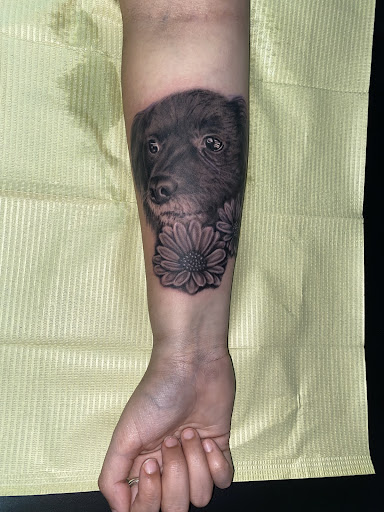 Explore viking hand tattoo ideas, creative tattoo ideas in Jasper, available at The Mad Tatter