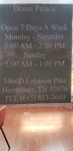 Donut Shop «Donut Palace», reviews and photos, 3466 Lebanon Pike, Hermitage, TN 37076, USA
