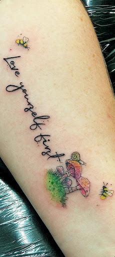 Explore tattoo inside arm ideas, creative tattoo ideas in Benton, available at Spectrum Tattoo