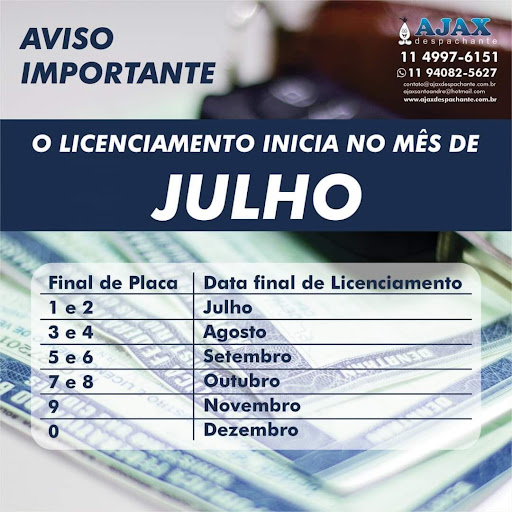 Logo da empresa - Ajax Despachante