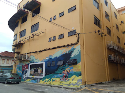 Mural painting at Jalan Sayang, Muar