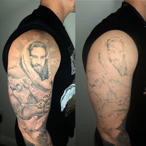 Explore tattoo ideas mens chest, creative tattoo ideas in Kissimmee, available at Fallen Sparrow Tattoo Co