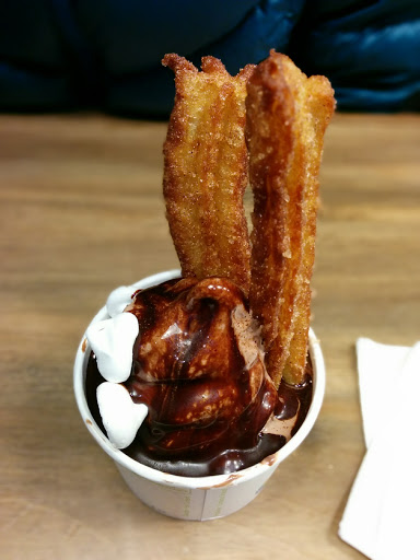 Churros with chocolate in Calgary