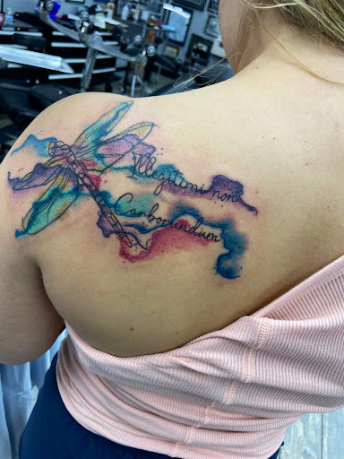 Explore cowboy bebop tattoo ideas, creative tattoo ideas in El Paso, available at American Tattoo Society of Ft Bliss