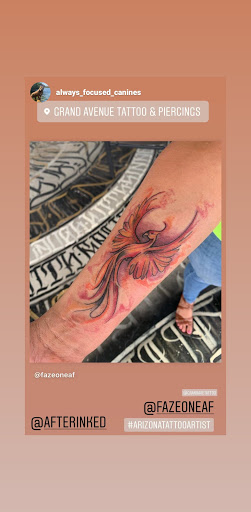 Explore shoulder tattoo ideas for females, creative tattoo ideas in Phoenix, available at Grand Avenue Tattoo & Piercings