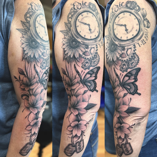 Explore ballerina tattoos ideas, creative tattoo ideas in Wheeling, available at SPFX Tattoo