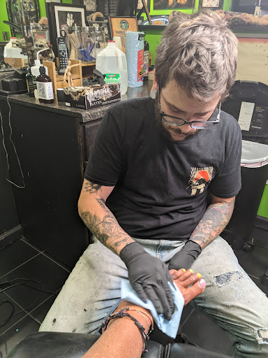 Explore thigh tattoo ideas male, creative tattoo ideas in Atlantic Highlands, available at Tattoo Tonys Under My Skin