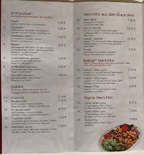 Kiyan Grill à Rastede menu