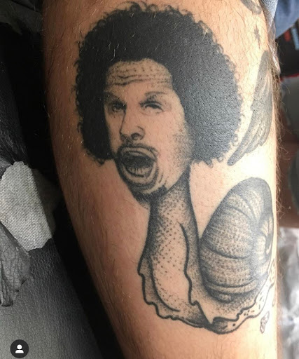 Explore men half sleeve tattoo ideas, creative tattoo ideas in Kansas City, available at Grimm Tattoo and Bert Grimm Museum