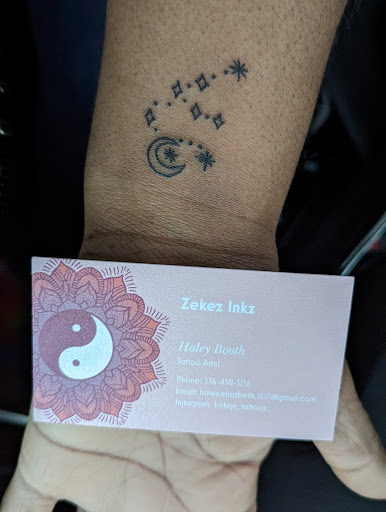 Explore cross tattoo cover up ideas, creative tattoo ideas in Gadsden, available at Zekez Inkz Tattoos & Piercings