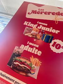 Burger King à Villers Farlay menu