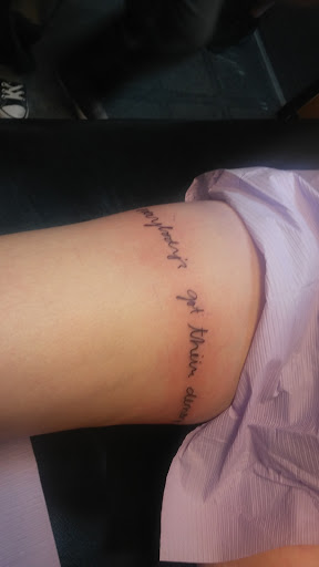 Explore gangsta tattoo sleeve ideas, creative tattoo ideas in Belton, available at Beltons Ink Spot Tattoos