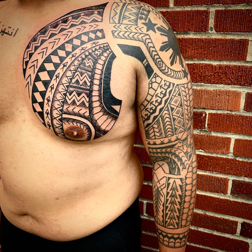 Explore mens sleeve tattoos ideas, creative tattoo ideas in Strasburg, available at Champion Tattoo Company