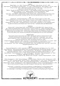 Ristorante Altrimenti à Mettmann carte