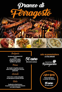 Menu / carte de Ristorante Pizzeria Rosengarden à Valdidentro