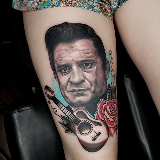 Explore meditation tattoo ideas, creative tattoo ideas in Calhoun, available at A Sailors Grave Tattoo Parlor