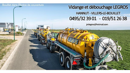 Vidange et débouchage Legros - Hannut - Villers Le Bouillet