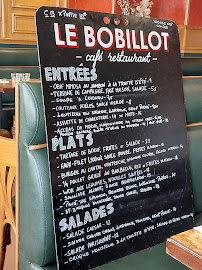 Menu / carte de Le Bobillot à Paris