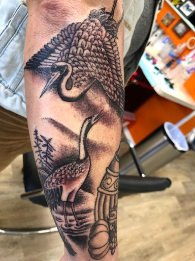 Explore cat and dog tattoo ideas, creative tattoo ideas in Houghton Lake, available at Screaming Eagle Tattoo