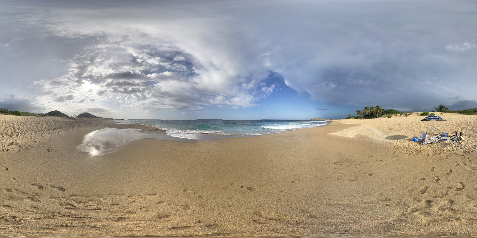 Photo of Middles beach and the settlement