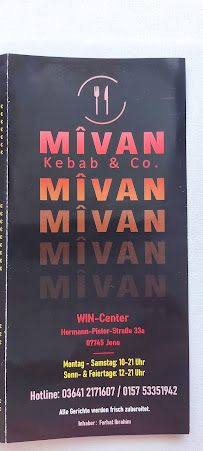 Mivan Kebab à Jena menu