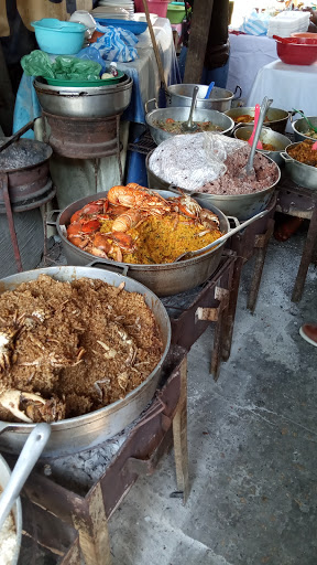 Mariscos en el mercado