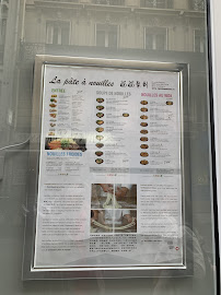 La Pate à nouilles Champs-Elysées |面面聚到 |拉面 à Paris menu