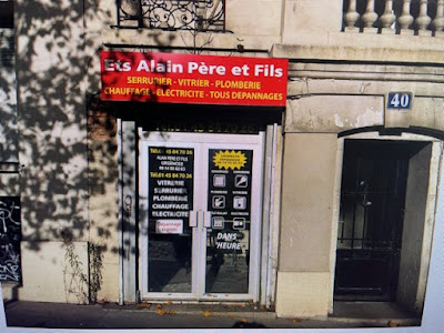 alain pere et fils serrurier vitrier à Paris
