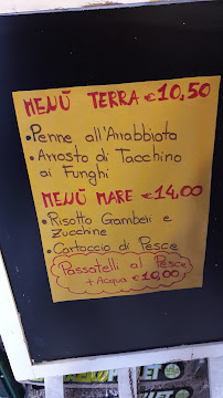 Restaurant Zia Lucy Chiosco à Chiusa di Ginestreto (le menu)