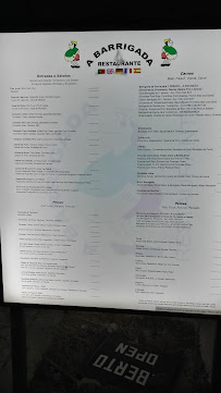 A Barrigada à Lagos menu