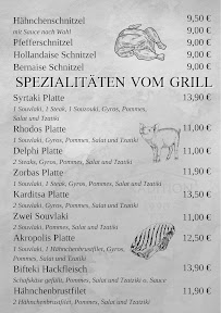 Restaurant grec Syrtaki Grill à Viersen (la carte)