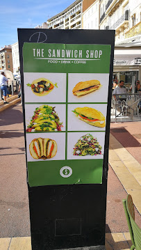 The Sandwich Shop à Marseille carte