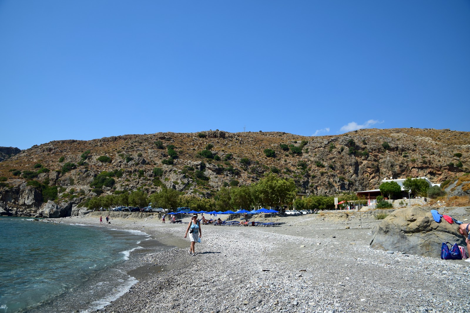 Foto av Dionyssos beach med liten vik